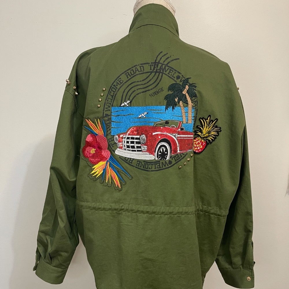 Zara Woman Patchwork/Studded/Sequin Oversized Jacket